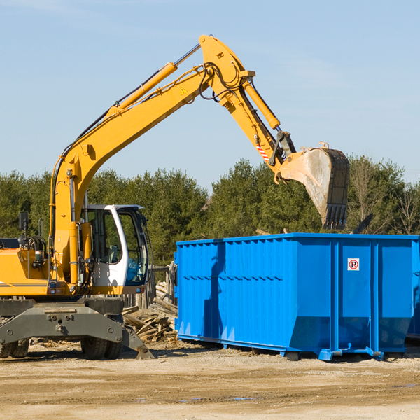 are there any restrictions on where a residential dumpster can be placed in Whalan